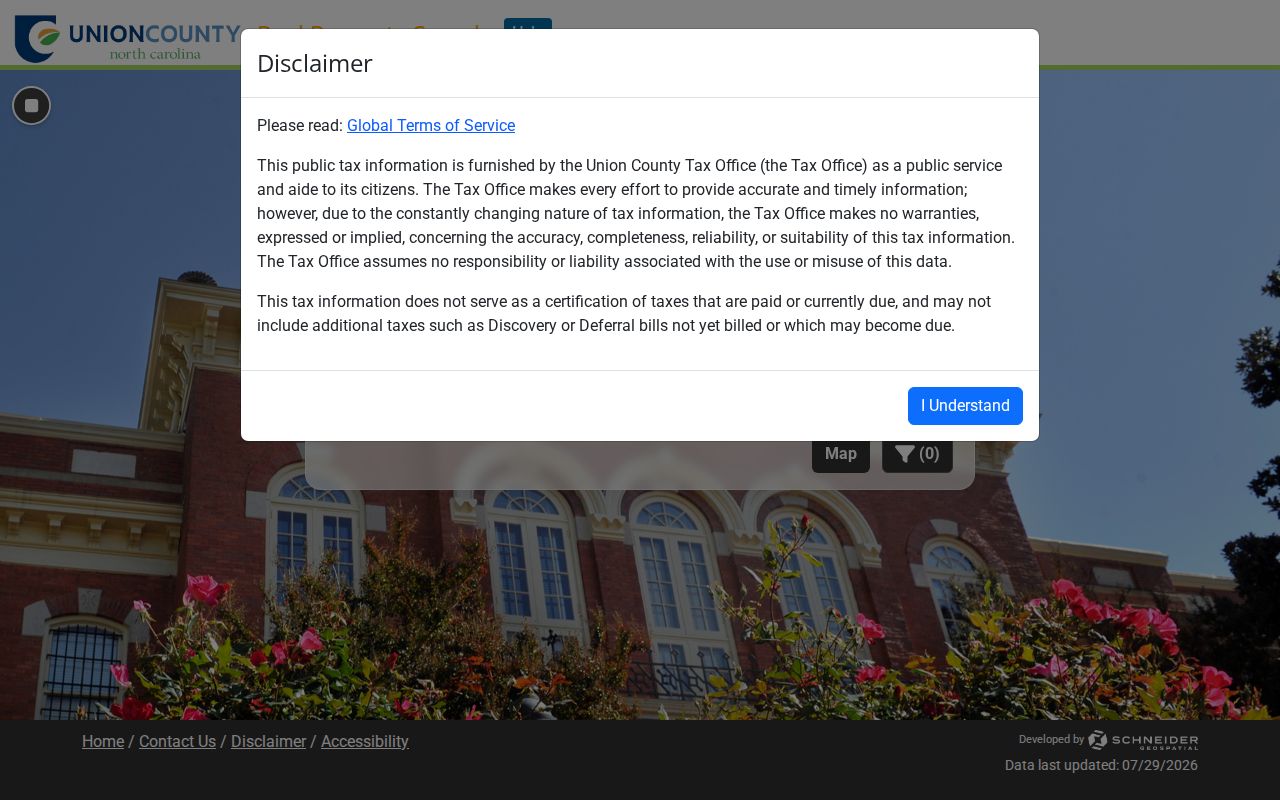 Waxhaw people search through the Union County property portal